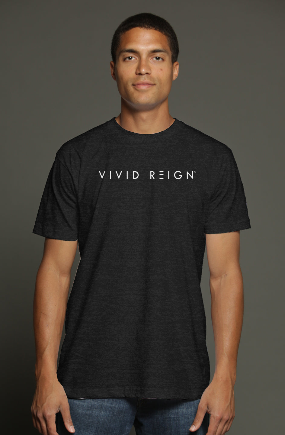 Vivid Tee (Mens)–charcoal