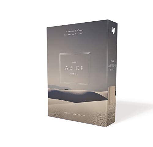 NET, Abide Bible, Stone (Leathersoft)