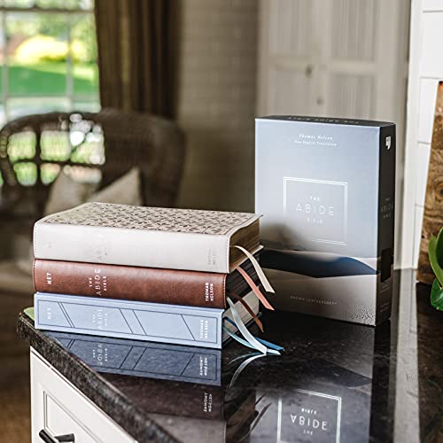 NET, Abide Bible, Stone (Leathersoft)