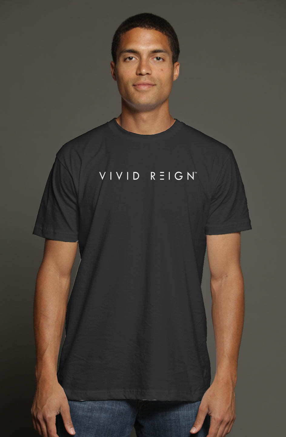 Vivid Tee (Mens)-dark grey
