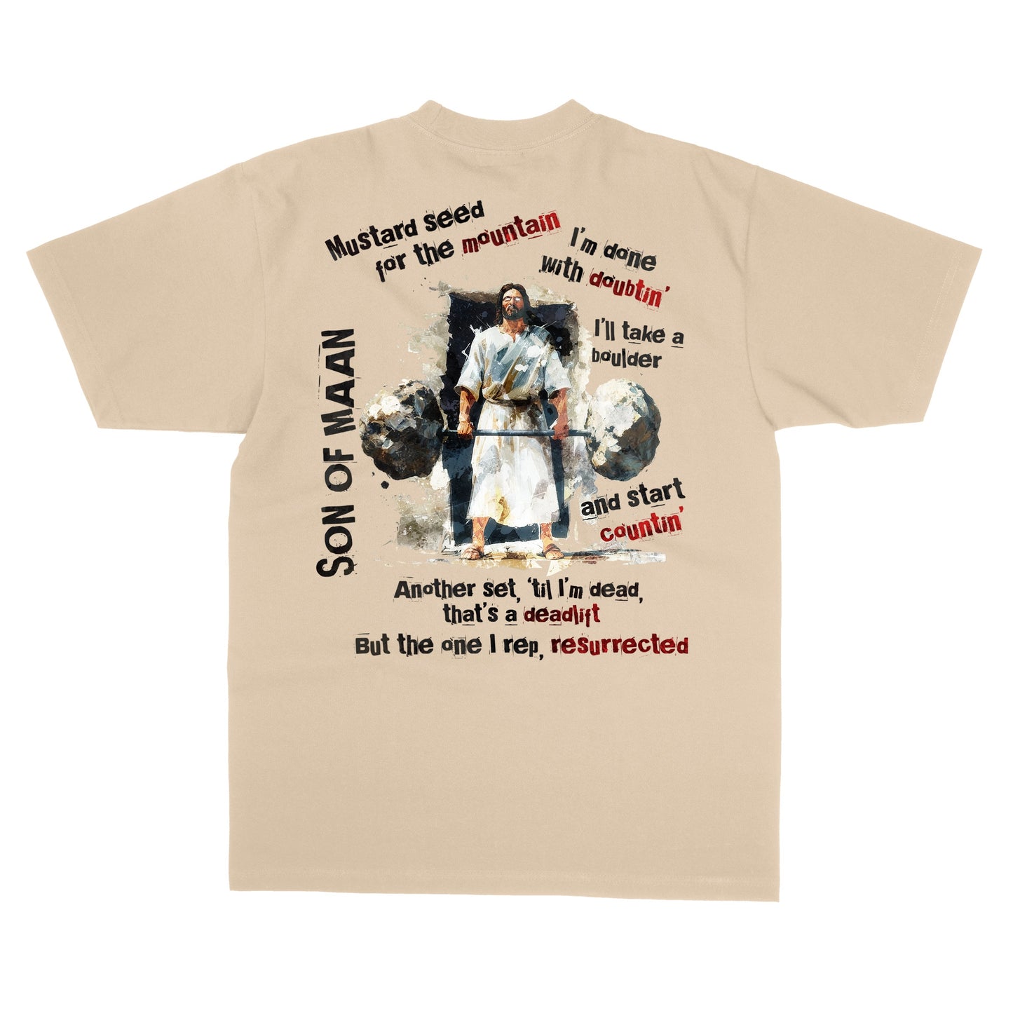 Son of Maan – Deadlift Tee (Cream)